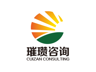 璀璨咨询logo设计:现代与自然的完美融合