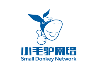 小毛毛驴网络logo设计:简约与趣味的完美结合