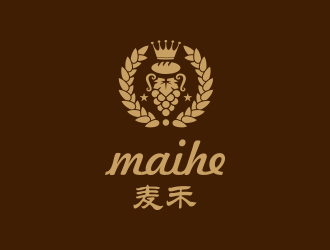 麦禾酒庄logo设计:经典与现代的完美融合