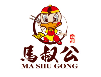 马叔公公:创意卡通logo设计