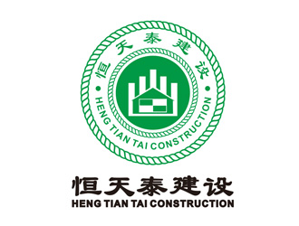 恒天泰泰建设logo设计:专业与绿色理念的完美结合