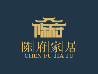 陈府家居logo设计:古典与现代的完美融合