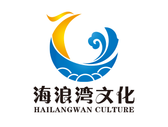 海浪湾文化logo设计:海洋与文化的完美融合