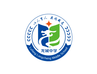 龙城中学logo设计:简约与教育理念的完美融合
