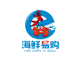 海鲜易购:创意海鲜主题logo设计