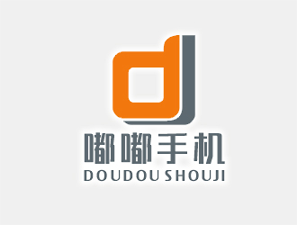 创意简约的'嘟嘟手机'logo设计