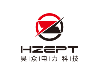 昊众电力科技logo设计:现代与力量的完美融合
