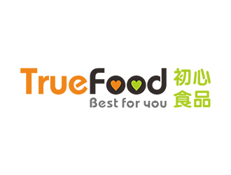 清新自然的TrueFood logo设计