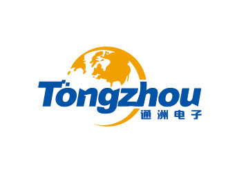 通洲电子logo设计:科技与全球视野的完美结合