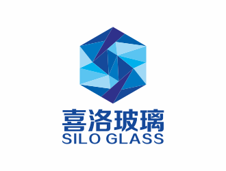 喜洛玻璃logo设计:现代感与科技感的完美融合