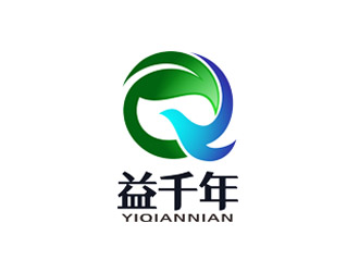 益益千年logo设计:绿色生态与可持续发展的象征