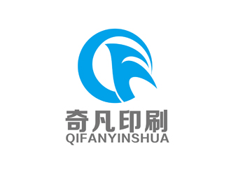 奇凡印刷logo设计:简约与现代的完美融合