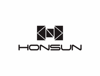 现代简约风格的HONSUN品牌logo设计