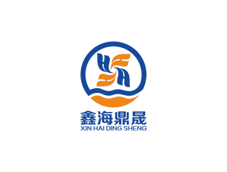 鑫海鼎晟logo设计:现代与海洋元素的完美融合