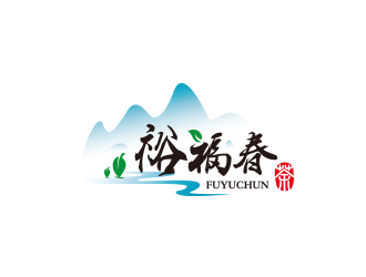 清新自然风logo设计,彰显山水意境与品牌魅力