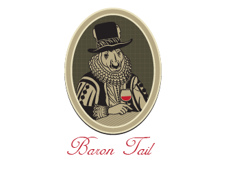 经典复古风格的Baron Tail Logo设计