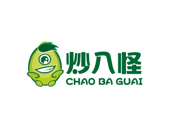 创意十足的'炒八怪'logo设计