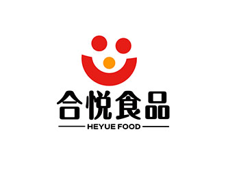 合悦悦食品logo设计:简约与温馨的完美结合