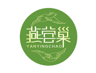 燕营营巢logo设计:简约与自然的完美结合