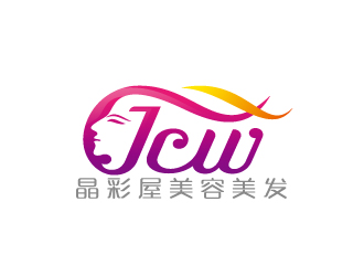 晶彩屋美容美发logo设计:优雅与活力的完美融合