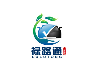 禄路通通logo设计:绿色交通与环保理念的完美融合