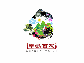 申猴酉鸡logo设计:传统与自然的完美融合