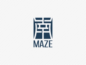 简约现代的‘MAZE’logo设计
