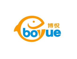 博悦logo设计:创意鱼形标识与品牌融合