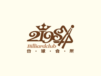 优雅台球会所logo设计
