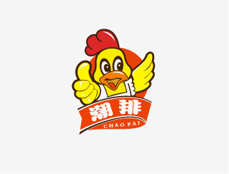潮排排logo设计:创意卡通形象与品牌标识的完美融合