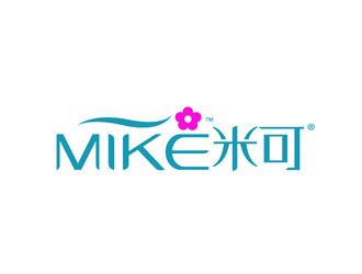清新优雅的MIKEKE米可可logo设计