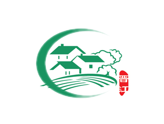绿色生态乡村logo设计