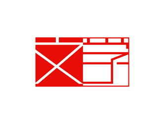 简约红色信封logo设计