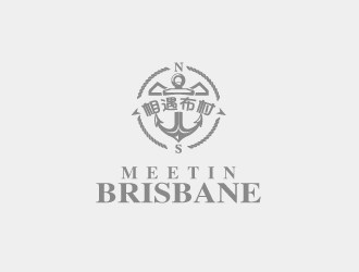 简约航海风Logo设计:MEETININ BRISBANE
