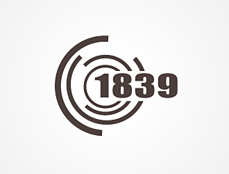 简约复古风logo设计:1839年历史传承标志