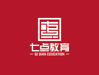 七点教育logo设计:简约大气,彰显教育品牌魅力