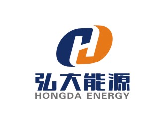 弘大能源logo设计:现代与科技的完美结合