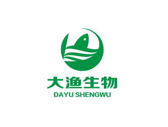 大渔生物logo设计:绿色生态与海洋文化的完美融合