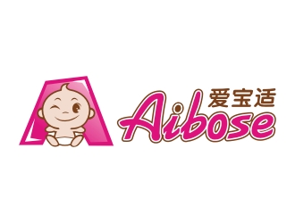 爱宝适logo设计:简约童趣母婴品牌标识