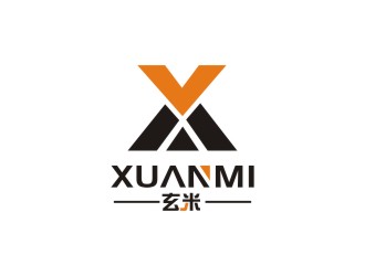 简约现代的玄米MI品牌logo设计