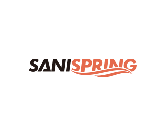 SANISPRING logo设计:清新活力与现代感的完美结合
