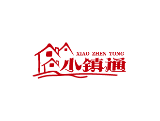简约大气的logo设计:小镇镇通品牌标识