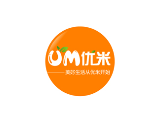 优米米logo设计:简洁明亮的品牌视觉呈现