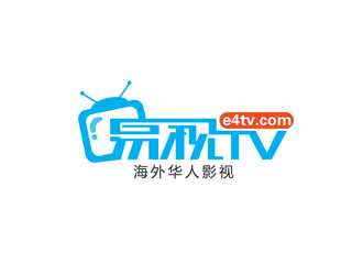 易视TV Logo设计:简洁现代的海外华人影视标志