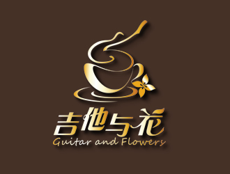 吉他与花的logo设计:优雅与创意的完美融合