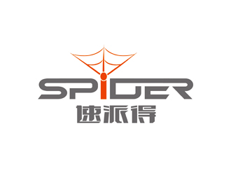 蜘蛛元素创意logo设计,现代科技与速度感的完美结合