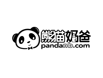 熊猫娟爸logo设计:萌趣与亲和力的完美结合