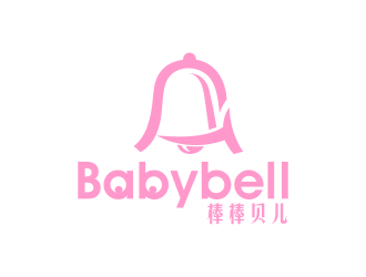 创意童趣logo设计,粉色铃铛与字母A的完美结合