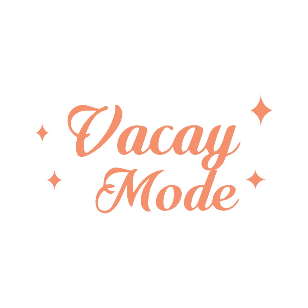 简约时尚的'Vacay Mode'品牌logo设计