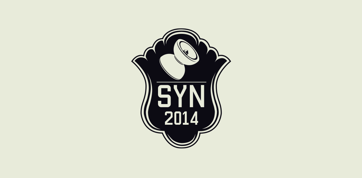 SYN 2014 logo设计：复古徽章风格
